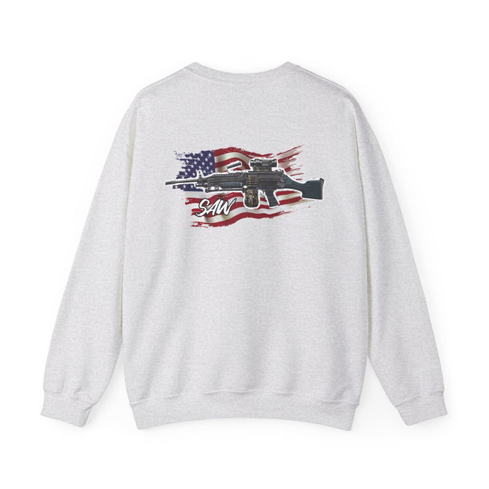 LONG SLEEVE USA FLAG WITH SAW