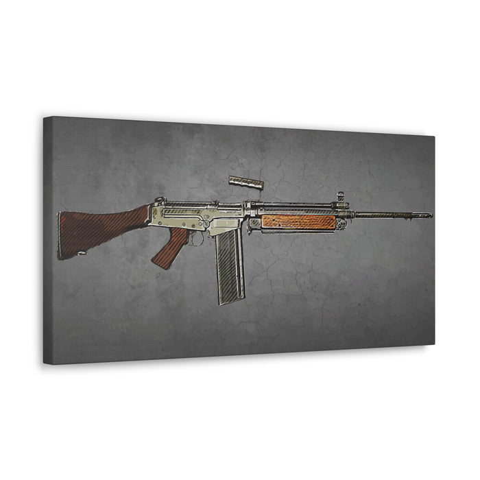 Canvas Wall Art - L1A2 Military Rifle Design