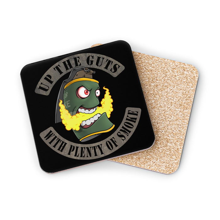 Yellow - Up The Guts Coasters