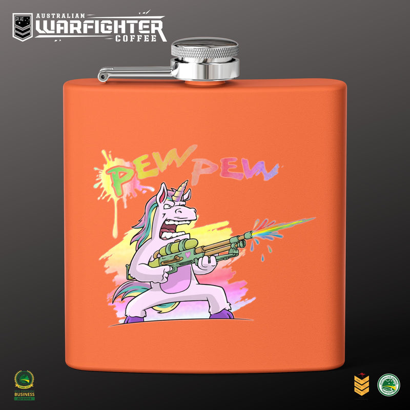 PEW PEW HIP FLASK