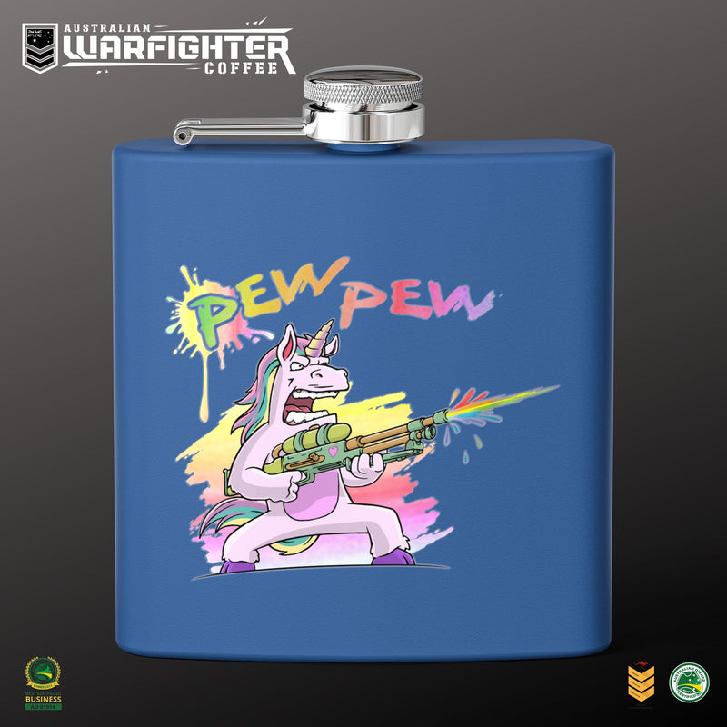 PEW PEW HIP FLASK