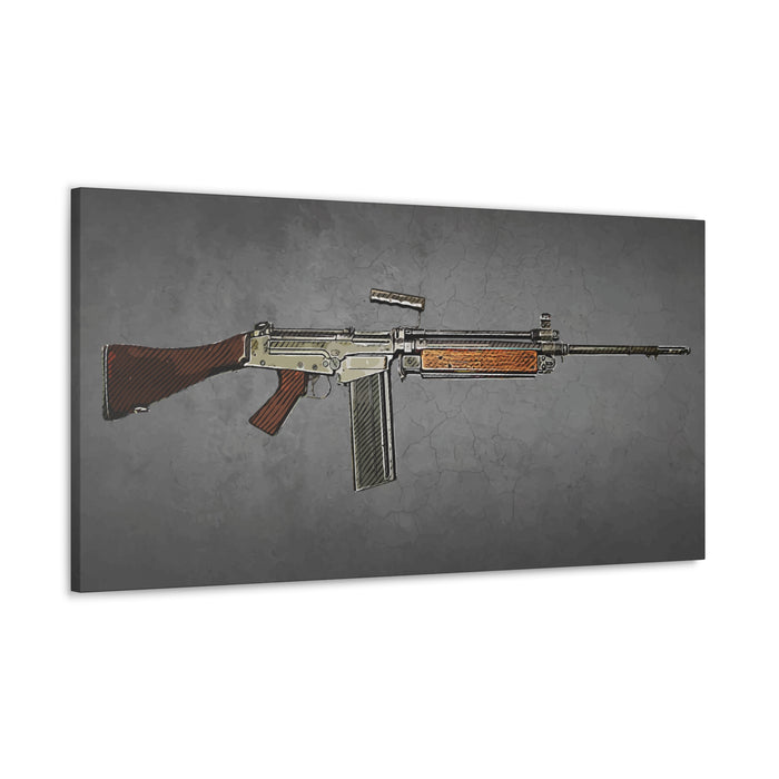 Canvas Wall Art - L1A2 Military Rifle Design