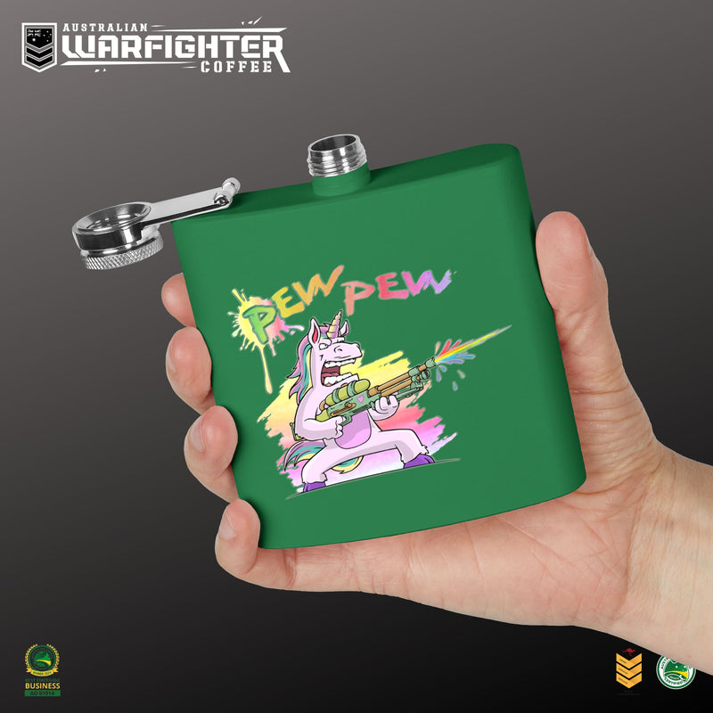 PEW PEW HIP FLASK